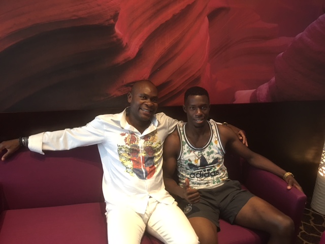 Daniel Chrysostome avec Mahamadou Drame Znojmo Sc Czech Liga
